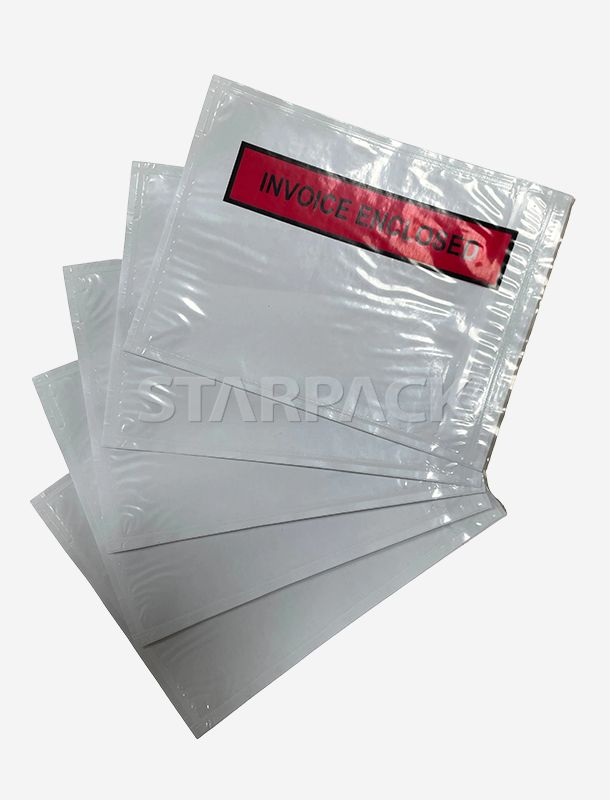 Enveloppes de liste de colisage PE en rouleau (pochettes de bordereau de transport)