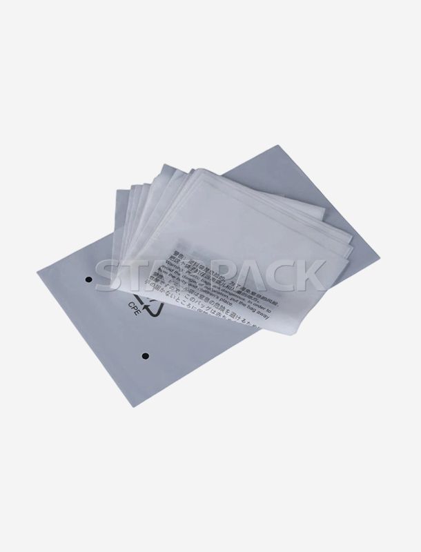 Sac plat enti&egrave;rement biod&eacute;gradable