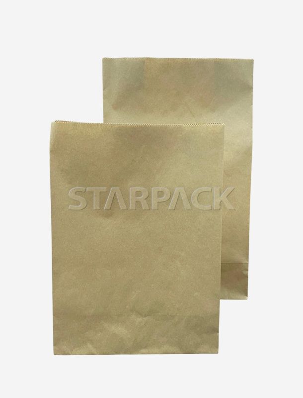 Sacs en papier kraft recycl&eacute; certifi&eacute;s FSC avec poign&eacute;es