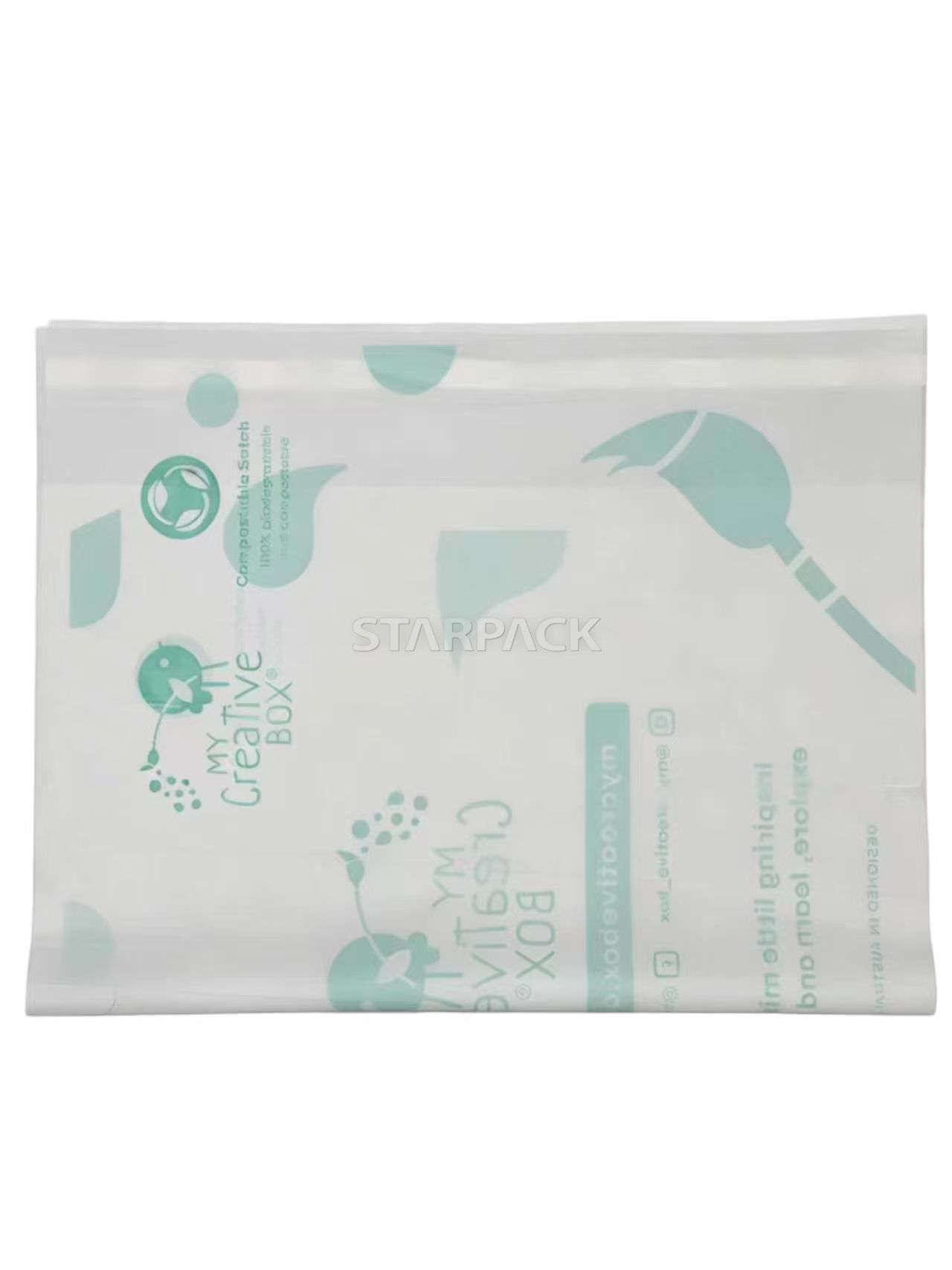 Pochette plate enti&egrave;rement biod&eacute;gradable